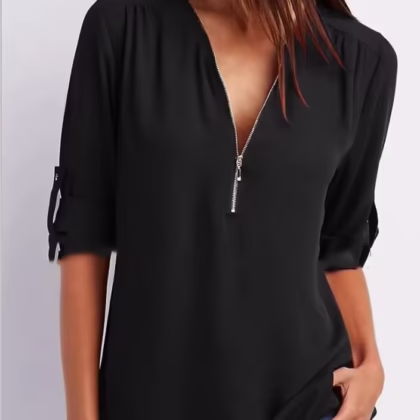 V-neck Blouse